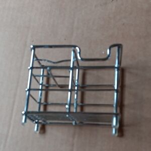 Silver Metal Bathroom Rack